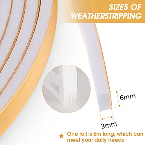 Paraspifferi per finestra, nastro autoadesivo in