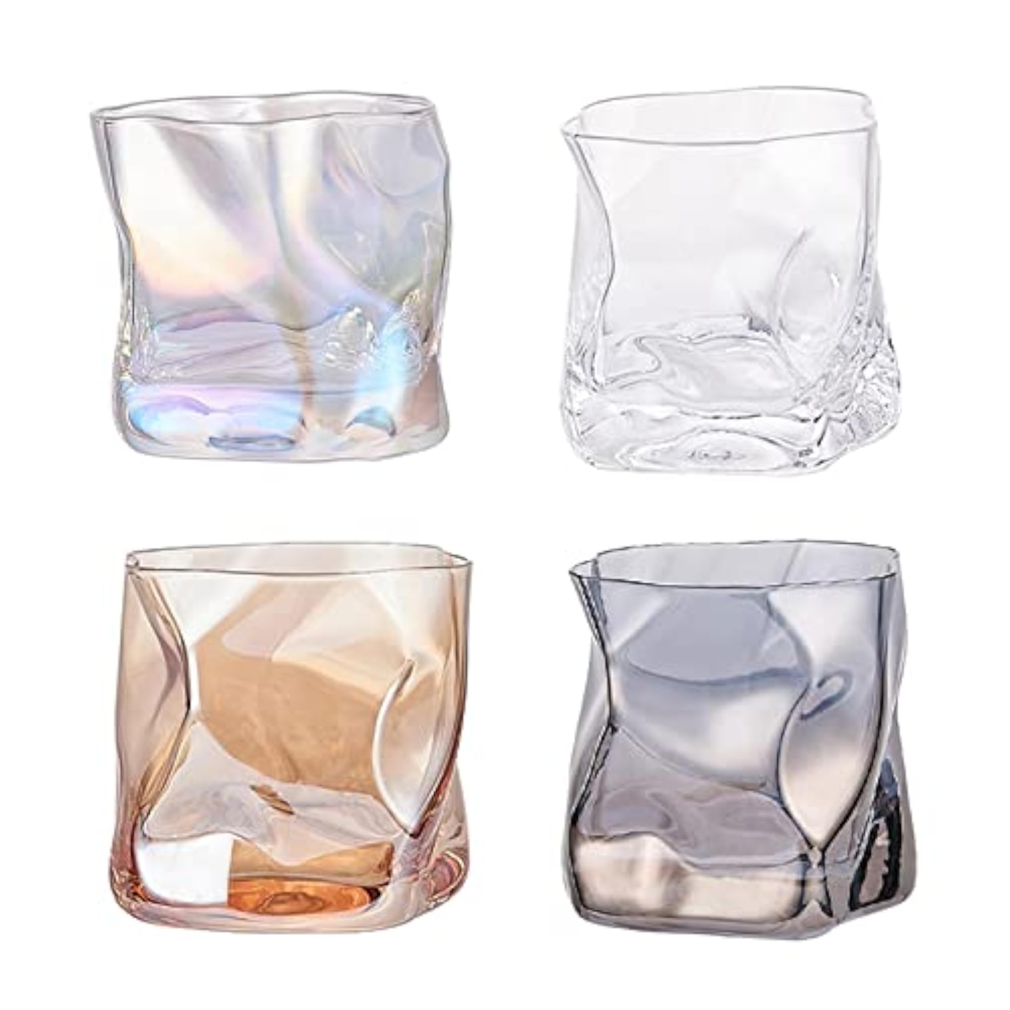 Creative Cocktail Glass Drinking Mug, Transparent Design
