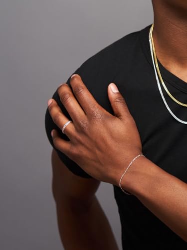 KEZEF Sterling Silver Wedding Band Ring for Men and Women Wedding Bands for Her, Wedding Band for Women and Men, 2mm Thin to 4mm Wide Silver Ring3