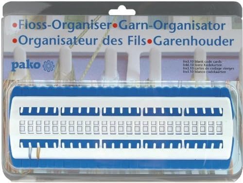 Image of Pako Organiser Storage Floss Organiser | Cross Stitch Accessories, For Embroidery Thread, with 10 Blank Code Cards
