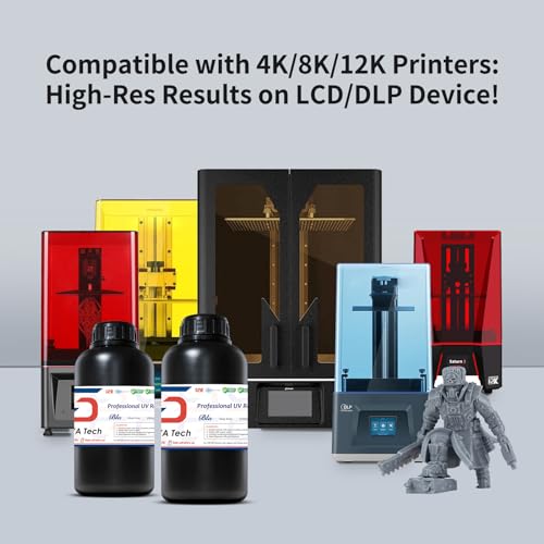Image of Siraya Tech Blu Tough 3D Printer Resin with High Strength and Precision - Easy to Print Strong and High Resolution, Versatile and User-Friendly for LCD /DLP 3D Printer (Easy Grey, 1kg)