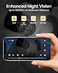 ZOSI Pan/Tilt Caméra de sécurité intérieure, C518 Prise en charge Smart Home Cam avec application téléphonique, 360° Voir moniteur bébé/petit/aîné, appel à la gestuelle, détection de mouvements,2 Mode audio, stockage de cartes à mémoire et à mémoire