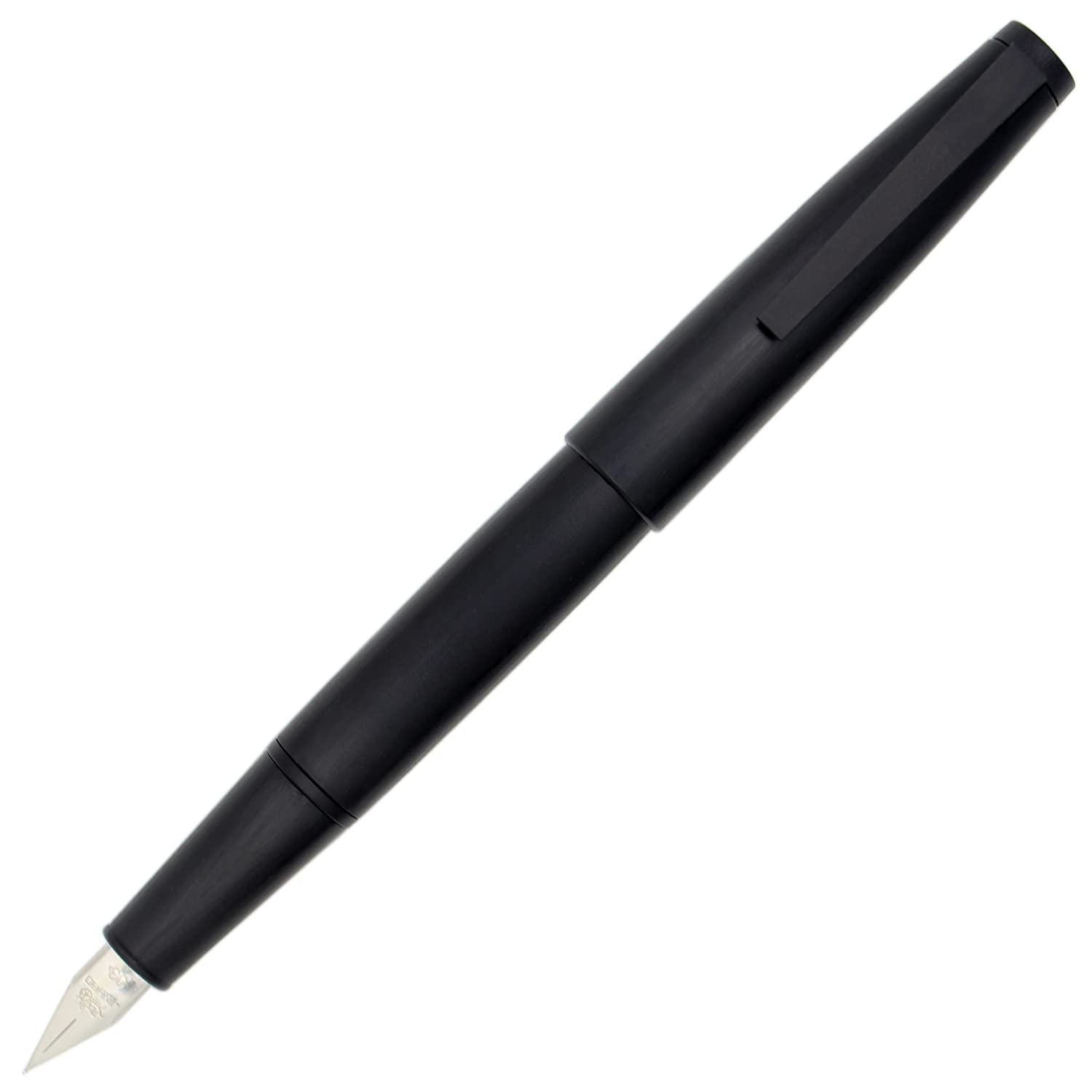 Gullor Matte Black Fountain Pen (JH18), Classic Design with Converter and Pen Box, 0.3mm Nib, Black Clip - Image 2