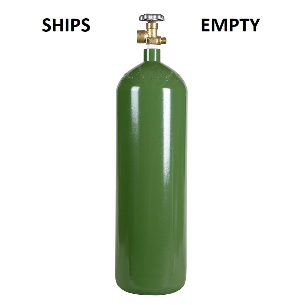 New 60 cu ft Steel Oxygen Cylinder with CGA540 Valve