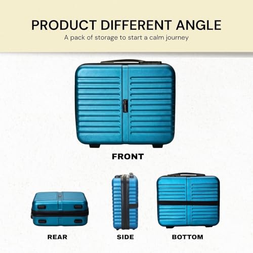 Image of VALMORE Valmore AeroVault 13 Hardshell Laptop Bag for 13-Inch MacBook, Polycarbonate Hard Case with Lock, Premium Cushioned Interior, Trolley Sleeve