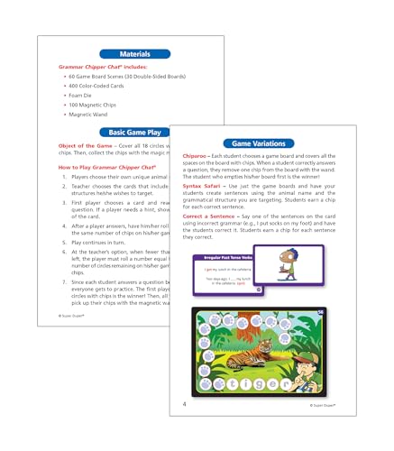 Juego educativo Grammar Chipper Chat magnético miniatura 5