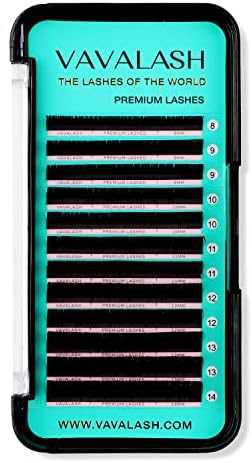 Eyelash Extensions 0.15 D Curl 8-14mm Lash Extensions Supplies Individual Lashes Premium Silk Volume & Classic Lash Soft Matte Dark Professional Eyelashes Extension (0.15-D-8-14 Mixed)