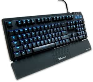 iOne XArmor U9BL LED Backlit Mechanical Switch Gaming Keyboard Black Wired USB Plug Connector