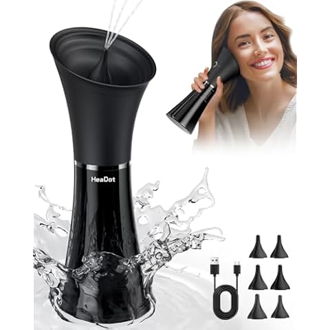 HeaDot Ear Wax Removal with Smart Water Temperature, Water Powered Ear Cleaner with 6 Tips, Safe and Effective Ear Wax Removal Kit with 4 Pressure Levels - IPX7 Cover