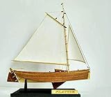 Scala: 1/35 DFJU Modello di Nave Decorazioni per Il Soggiorno Barche Kit Modello di Nave Barca a Vela Modello educativo in Legno Scala 1/35 Modello di Barca da Pesca Americana Flattle per Regalo