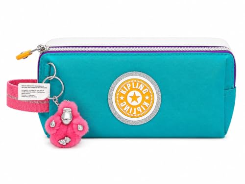 Kipling Necessaire Gari Metallic 2 Repartições Verde Água