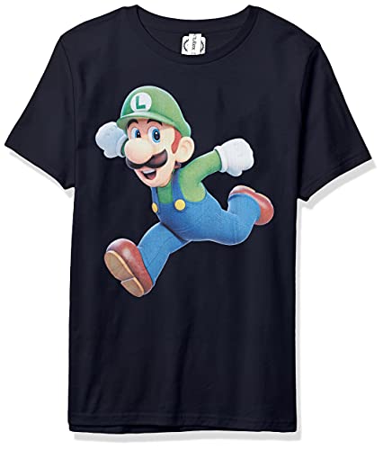 Nintendo Luigi Smash Boy's Premium Solid Crew Tee
