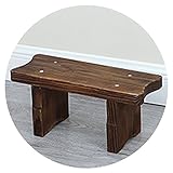 Pflanzengefäße Balkon Blumentopf Holzrahmen Stabiler Blumentopfhocker Für Den Haushalt Topfblumenständer Kleiner Hocker Einfacher Schuhwechselhocker (Color : Brown, S : 50 * 17 * 14cm)