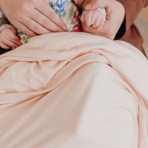 Image of Copper Pearl Jumbo 3-Layer Baby Blanket: Soft Baby Quilts for Boys and Girls | Breathable, Cozy, Toddler Blanket | Baby Quilt for Newborns | 46x46 Premium Polyester /Rayon | Blush