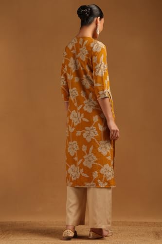 Kurta Chanderi brodé Soch la solution textile fluide contre la chaleur - 4