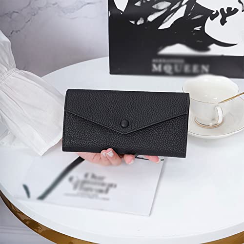 Women's Wallet Genuine Leather Women's Wallet Multifunctional Women's Wallet Long (19 * 10.5 * 2.5cm) (K)2
