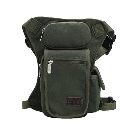 misppro Canvas Waist Multi Pack with Leg Strap Hunting Travel Hip Bag