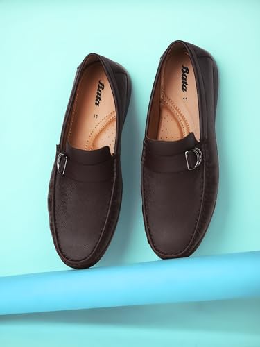 Image of Bata ,Maize E 24,Brown Men's Slipon Shoes