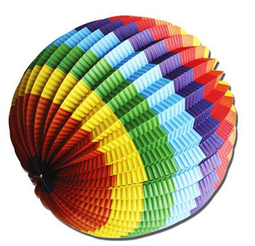 SINI Farolillo Arcoiris 25cm Ideales para Fiestas, Eventos Dia del Orgullo Gay