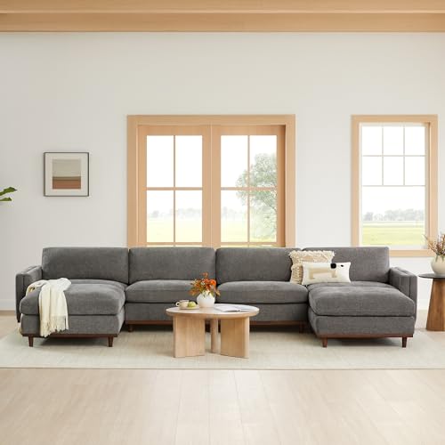 Image of CHITA 153 inch Super Large Sectional Modular Sofa, Down Filled, 6 Seat, Grey