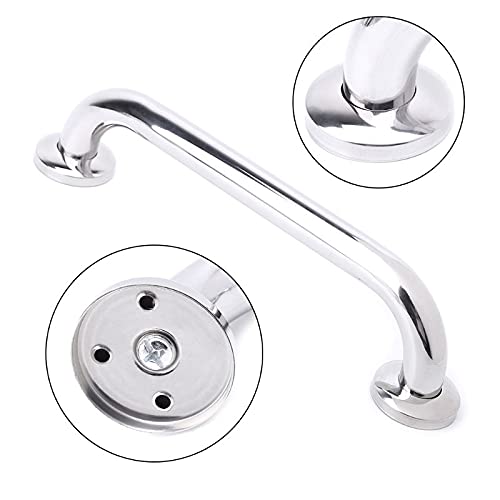 Barra de Apoyo para baño, pasamanos de Acero Inoxidable de 30/40/50 cm para bañera y Ducha. Soporte de Seguridad.