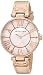 Anne Klein Women's 10/9918RGLP Rose Gold-Tone Watch with Leather Band