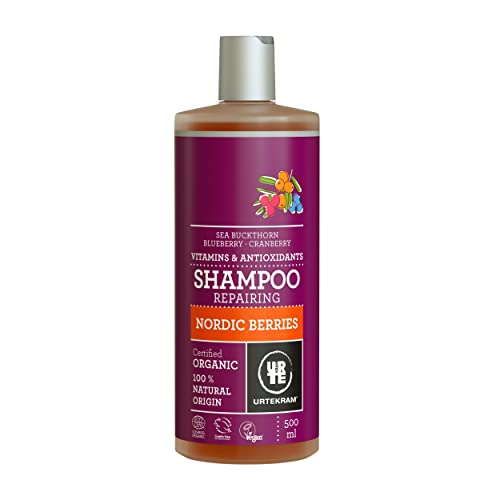 Urtekram Shampoo - Nordic Berries - Normal hair - 500 ml, Vegan, Organic, Natural Origin