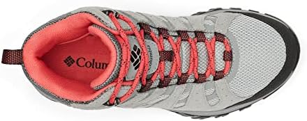 Columbia Women's Redmond III Mid Waterproof Walking Shoe Hiking, Steam/Red Coral, 7.5 | Image 7