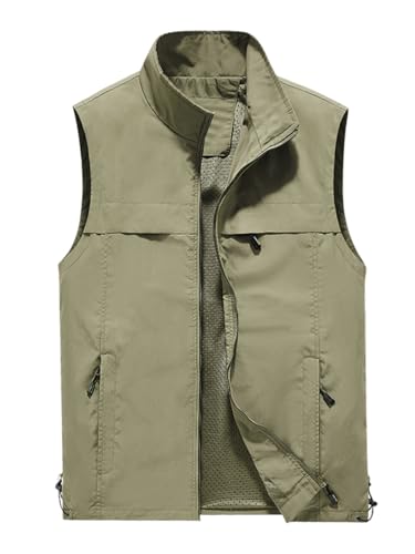 Gilet de peche homme leger sans manches pour le travail