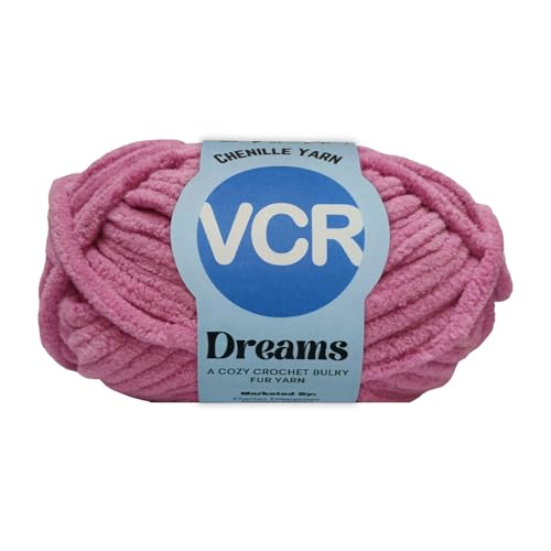 Image of VCR Light Deep Pink, 100 Grams Hank, 60 Meters Length, Premium Polyester Ball for Crochet and Knitting, Pack of 1 Yarn, Soft and Bulky Fur Suitable for DIY