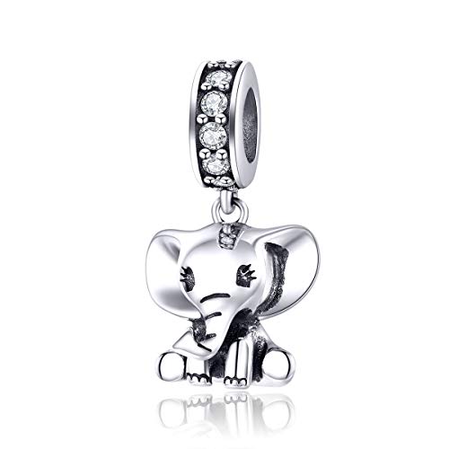Bijoux éléphant argent 925 breloque originale finition luxe