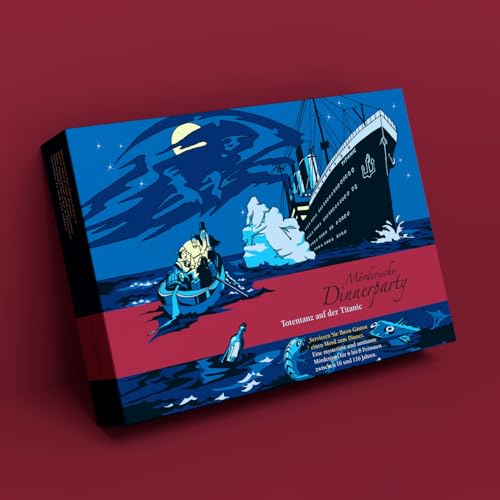Stadtkrimis Exit Escape Stadtführung Mörderische Dinnerparty – Totentanz auf der Titanic - Krimidinner für zuhause 6 bis 8 Personen - spannendes Krimi Dinner Spiel - Krimispiel für Erwachsene