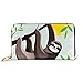 Produktbild JHGFG Mode Handtasche Reißverschluss Brieftasche Cartoon Lazy Hanging Sloth Regenwald Telefon Clutch Geldbörse Abendkupplung Blocking Leder Brieftasche Multi Card Organizer