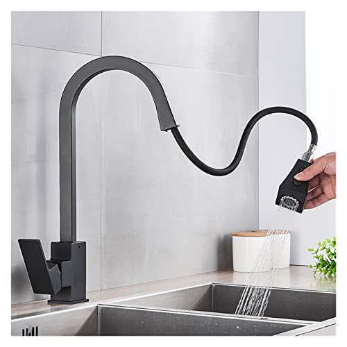Robinet de cuisine extractible Chrome mitigeur évier rotatif - 6