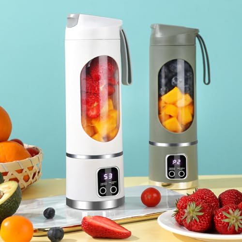 Ntcpefy Draagbare Blender Elektrische Juicers Fruit Mixers USB Oplaadbare Smoothie Mini Blender Persoonlijke Juicer 12 Cutter 3Gears A - Afbeelding 5