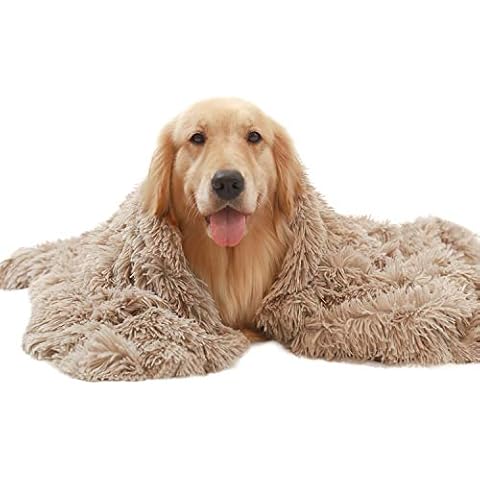 HACHIKITTY Faux Fur Dog Blanket Large Snuggle Plush Fleece, Soft Fluffy Pet Throw for Cat Puppy Dog Bed Cover Washable Cover