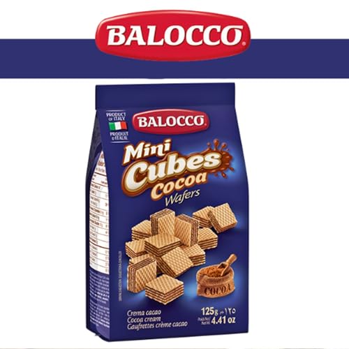 Wafer Mini Cubos de Cacau BALOCCO 125g - Italia