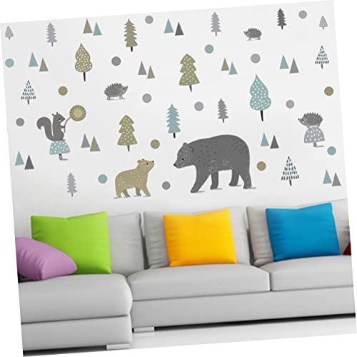 Autocollants animaux de forêt Yardwe durables contre usure espace jeu - 4