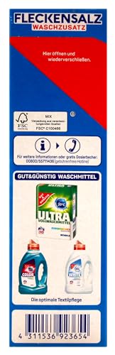Gut & Günstig Fleckensalz Waschzusatz, 12er Pack (12 x 1 kg)