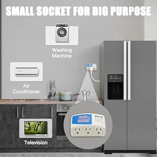 BSEED Surge Protector Power Strip for Home Appliance, 3 Outlet Power Surge Protector, Voltage Protector Brownout Surge Refrigerator 1875W, 120V, 15A, 1 Pack