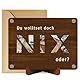 Tutukyle NIX Geschenk mit Umschlag Ständer, Geld Geschenke aus Holz Geldgeschenk zum Geburtstag Nichts Geschenk Lustige Geschenke für Männer Frau (NIX)
