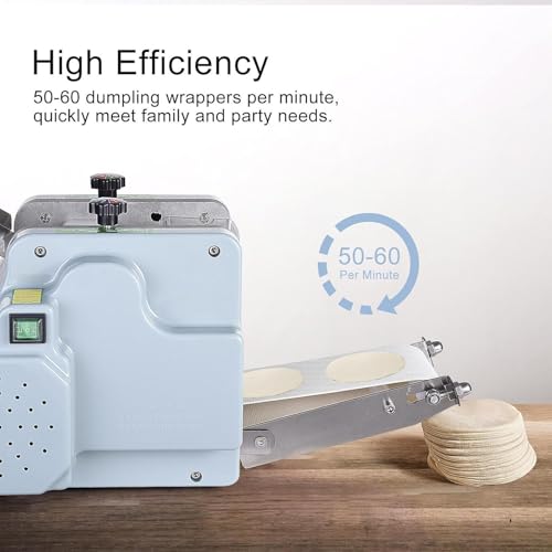 Produttore di involucri elettrici di gommone, trasformatore multifunzionale dell'impasto 140W per Ravioli Wonton.Motore del nucleo di rame.Uso commerciale domestico, spessore regolabile, design compat