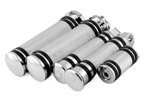 Pédales moto usinées et poignées 25 mm pour Softail Bobber