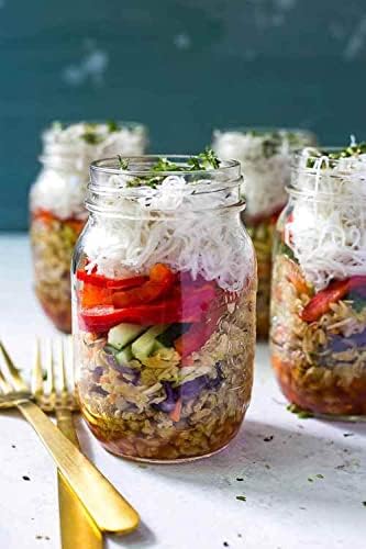 Tebery 12 Pack Ball Mason Jars 16 oz Mason Jars with Regular Mouth Canning Glass Jars with Lids