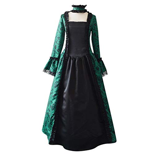 OIOLOYJM Renaissance Costume Women Medieval Sexy Plus Size Witch Vampire Gothic Halloween Costumes Woman 2025 Clothes Dresses