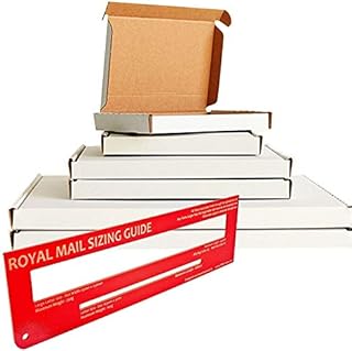 50 x WHITE C5 A5 Size Box Large Letter Strong Cardboard Shipping MAILING Postal Box PIP - Internal Size: 235x165x22mm