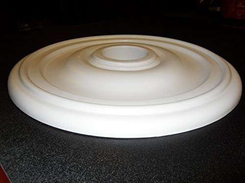 Henta Plano I Ceiling Medallion Paintable Abs Plastic (White, 23 Inches Diameter) #TOP2