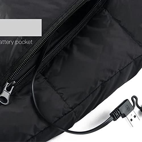 amuzer Colete aquecido masculino e feminino de inverno com 9 áreas de aquecimento, USB, elétrico, la