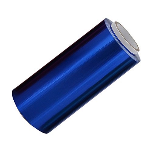 Produktfoto von Blaue Friseur Premium Alufolie 12 cm, Strähnenfolie Starke Kosmetex Alu Folie mit 15 Micron, Blau
