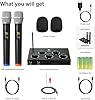 DIGITNOW! Wireless Bluetooth Karaoke Microphone, UHF Dual Professional Wireless Microphone System for Karaoke, TV, Party, DJ, Church, Wedding, Meeting, with HDMI ARC, Aux, Optical #5